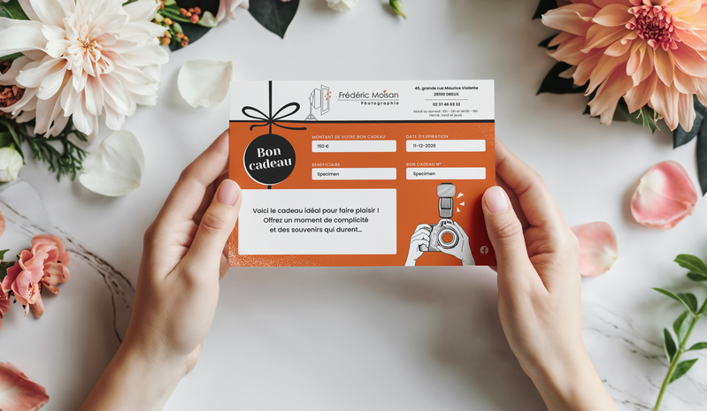 Bon cadeau photographe Dreux