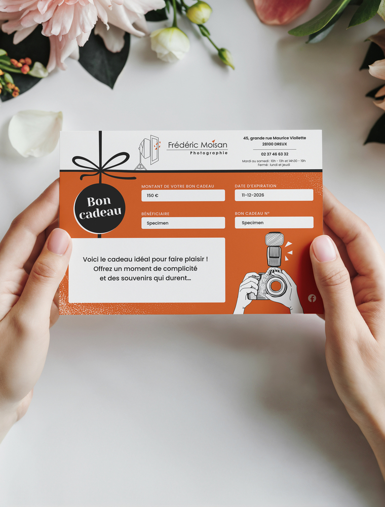Bon cadeau photo